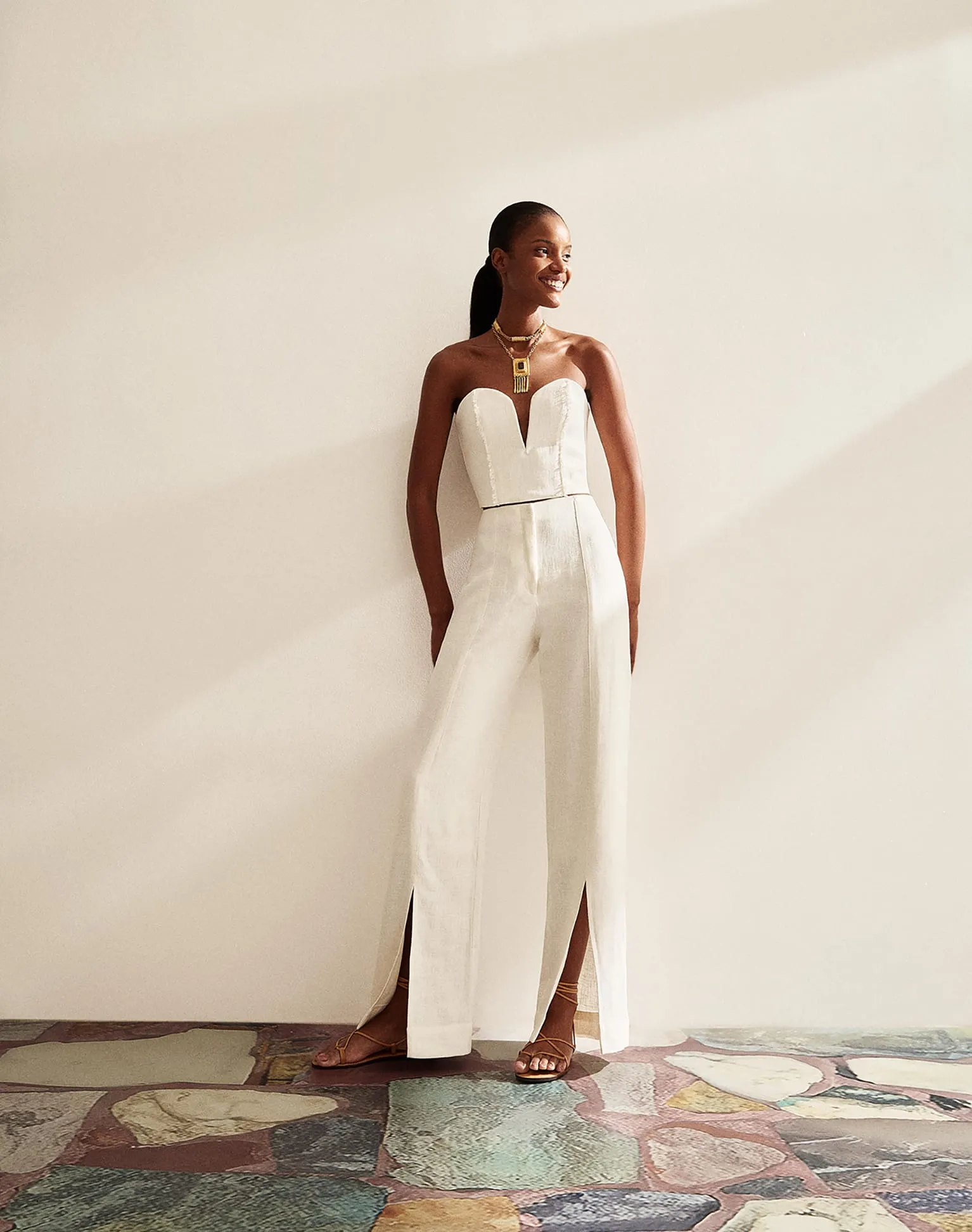 Louise Cropped Top - Off White sold by Vix product image thumbnail 5