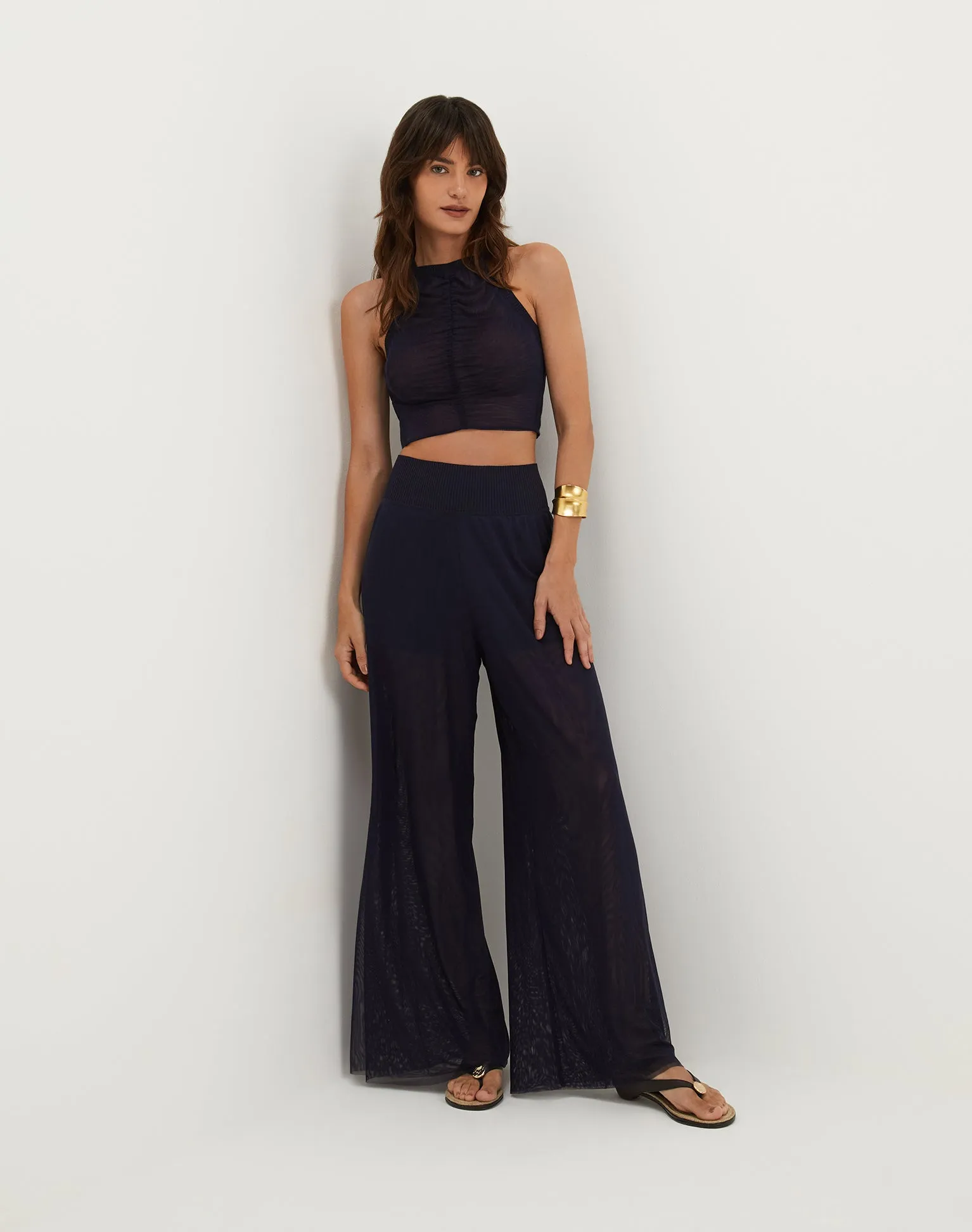Sia Wide Leg Pants - Sailboat sold by Vix product image thumbnail 2