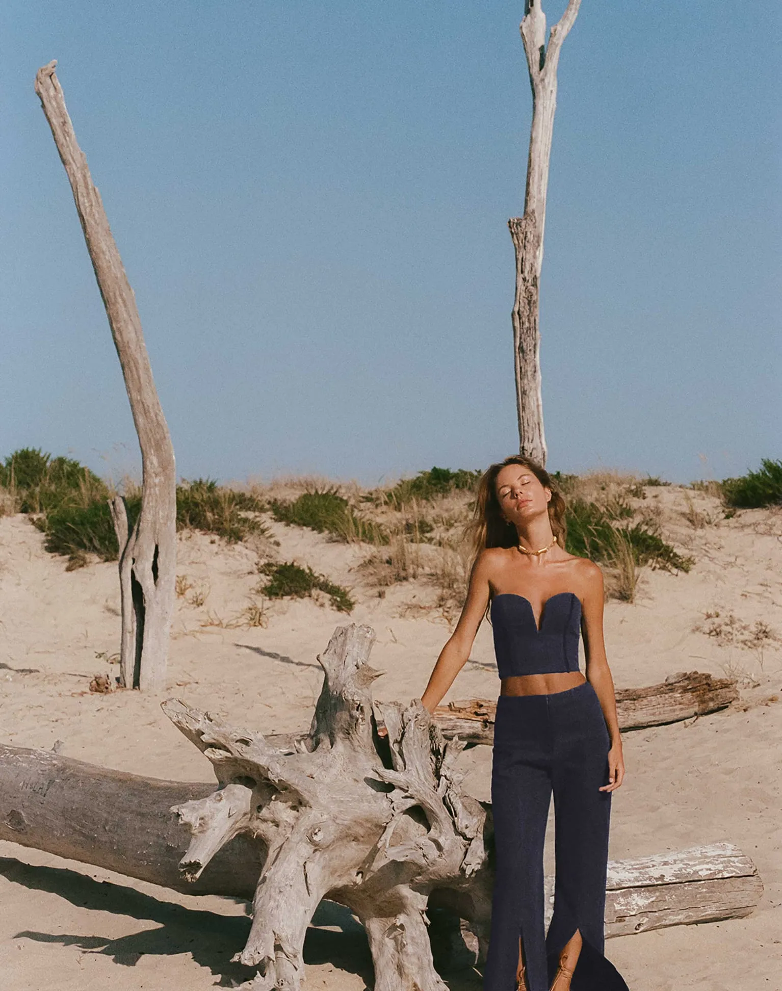 Louise Cropped Top - Sailboat sold by Vix product image thumbnail 5