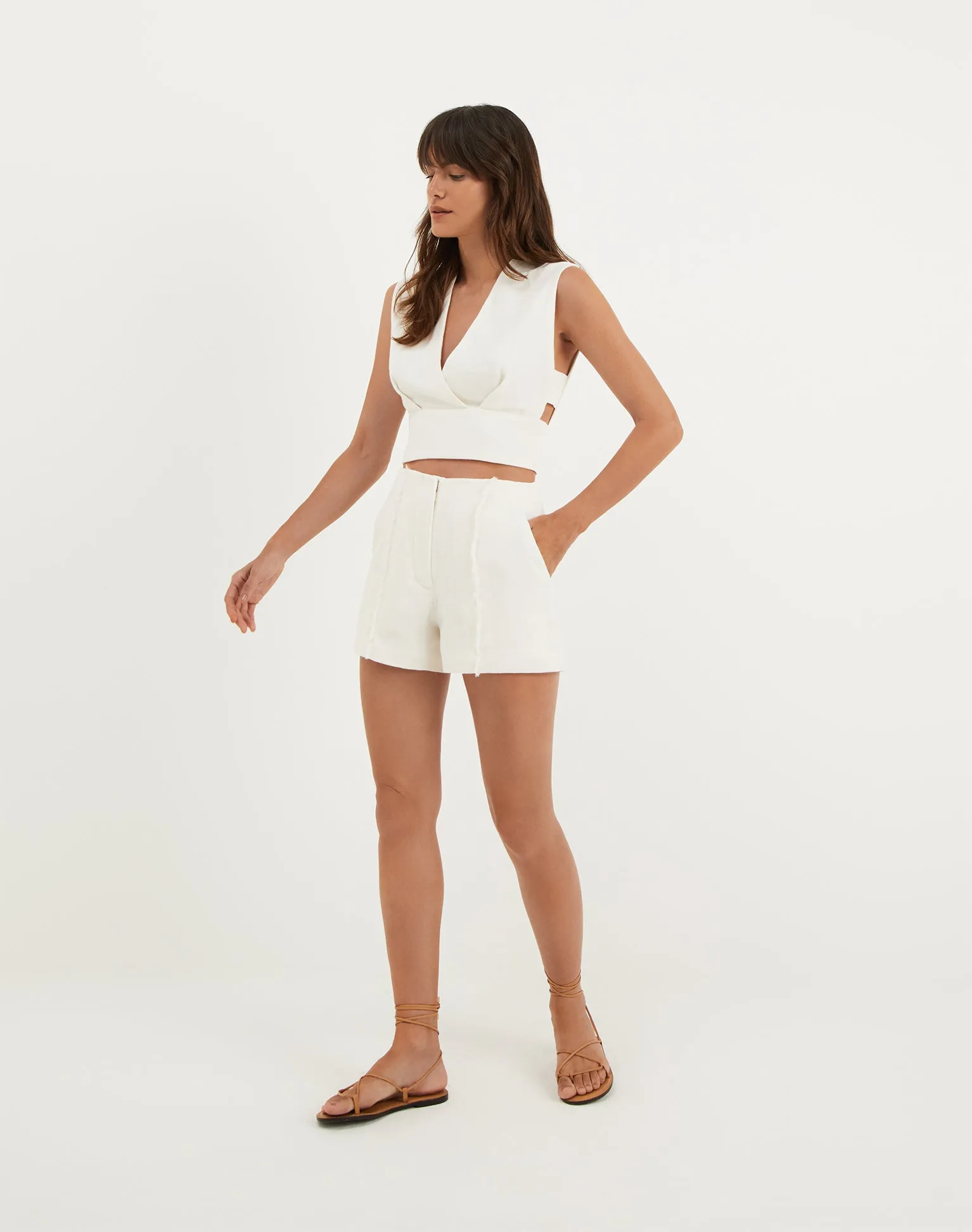 Alain Shorts - Off White sold by Vix product image thumbnail 2