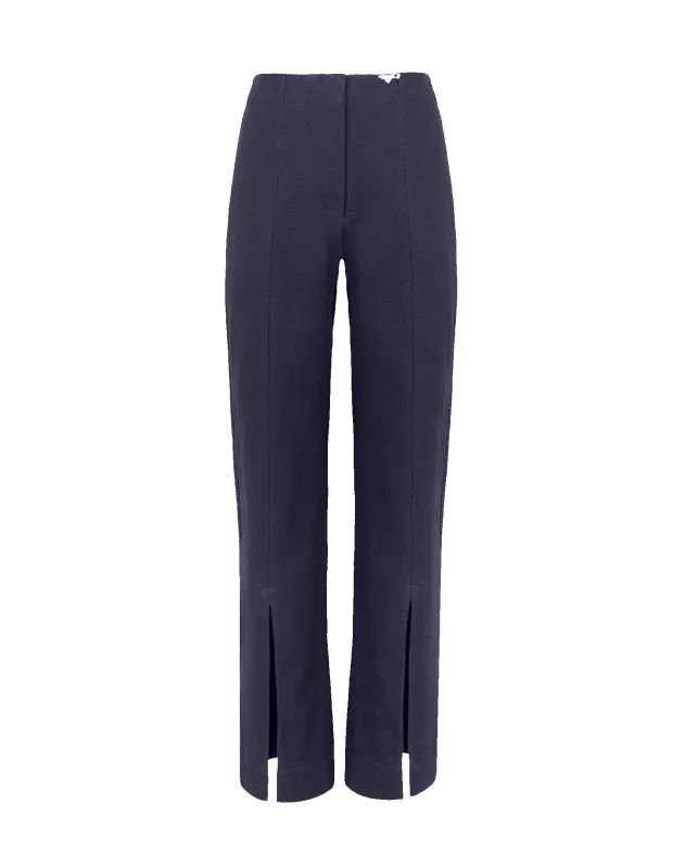 Alain Split Front Pants - Sailboat sold by Vix