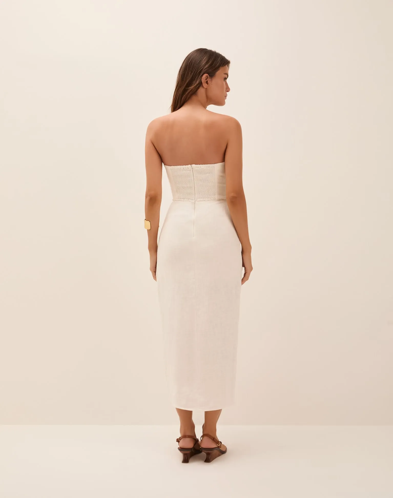 Louise Midi Dress - Off White sold by Vix product image thumbnail 2