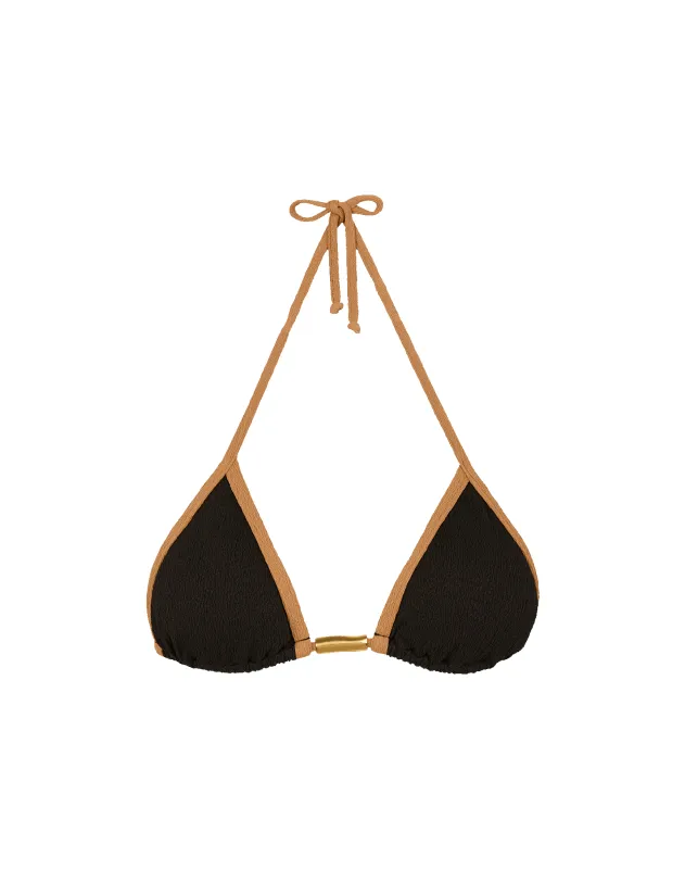 Firenze Lily Tri Top - Black sold by Vix