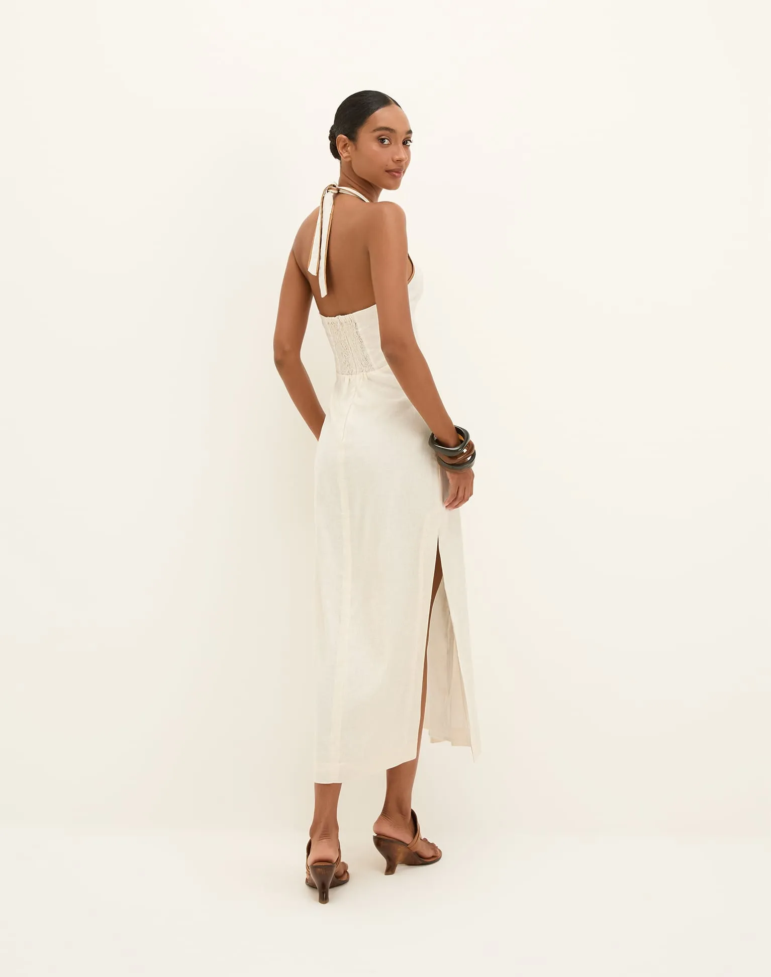 Iva Midi Dress - Off White sold by Vix product image thumbnail 3