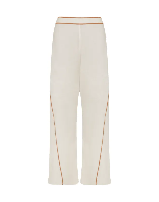 Iva Wide Leg Pants - Off White sold by Vix