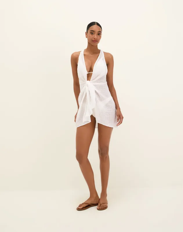 Mita Short Cover Up - Off White sold by Vix