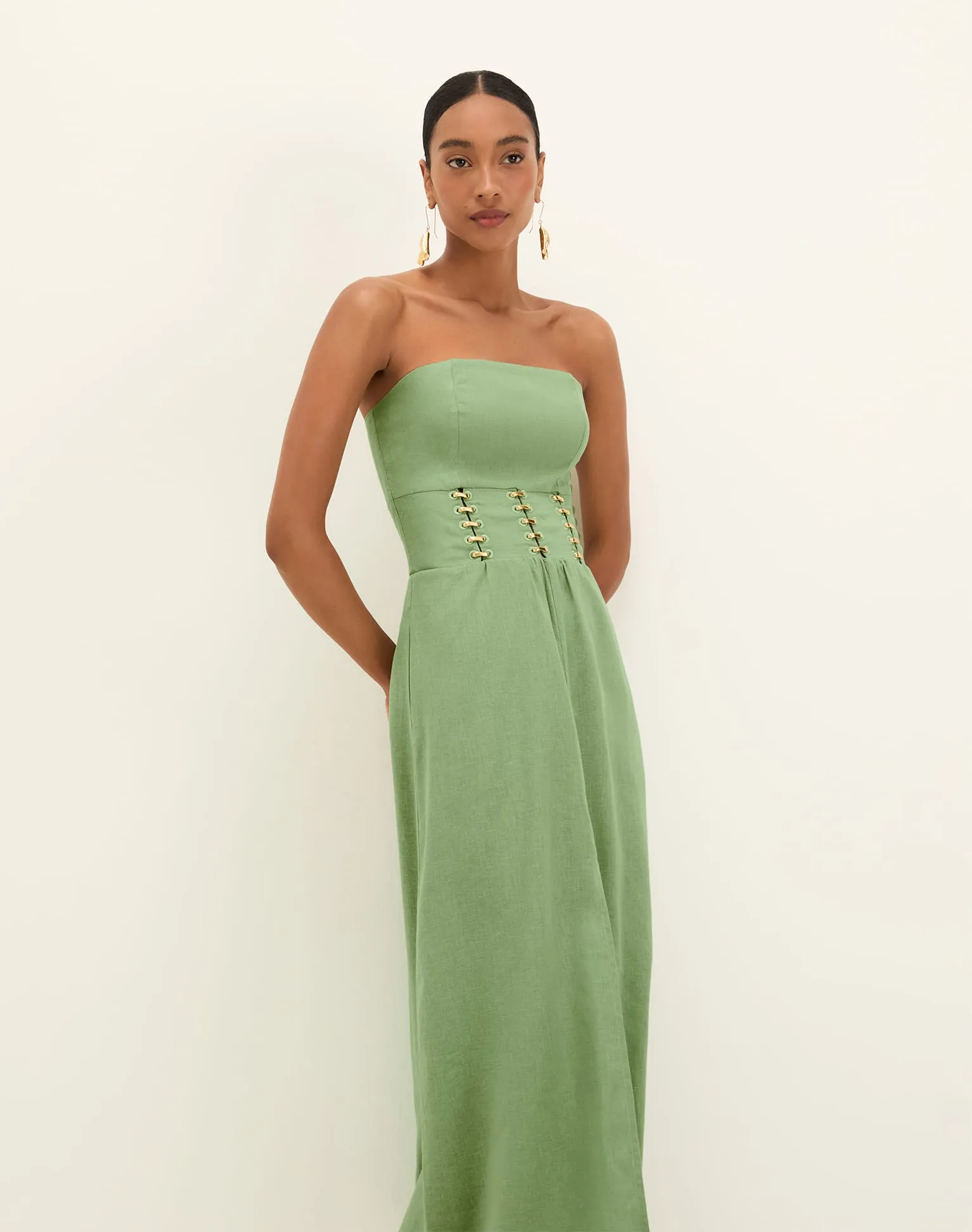 Greta Midi Dress - Paradiso sold by Vix product image thumbnail 4