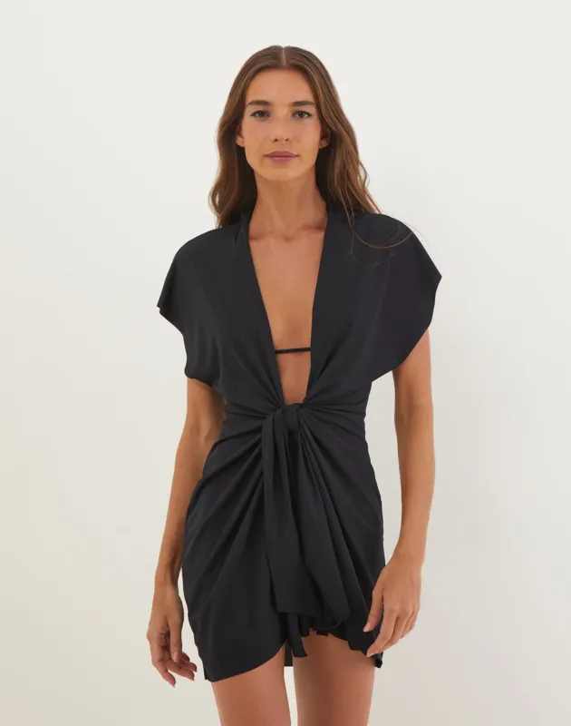 Sasha Short Cover Up - Black made by Vix