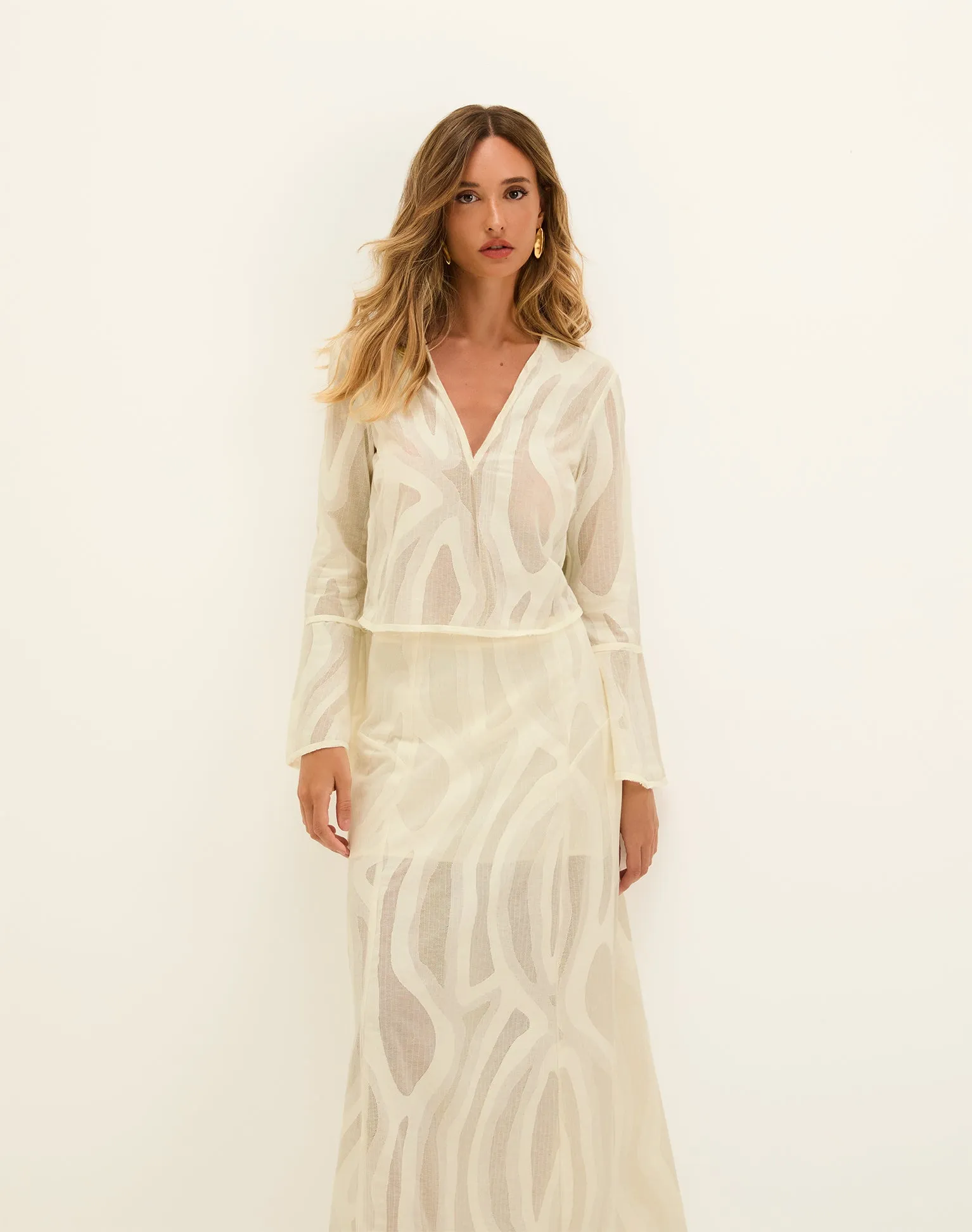 Avila Long Sleeve Blouse - Glitz sold by Vix product image thumbnail 4