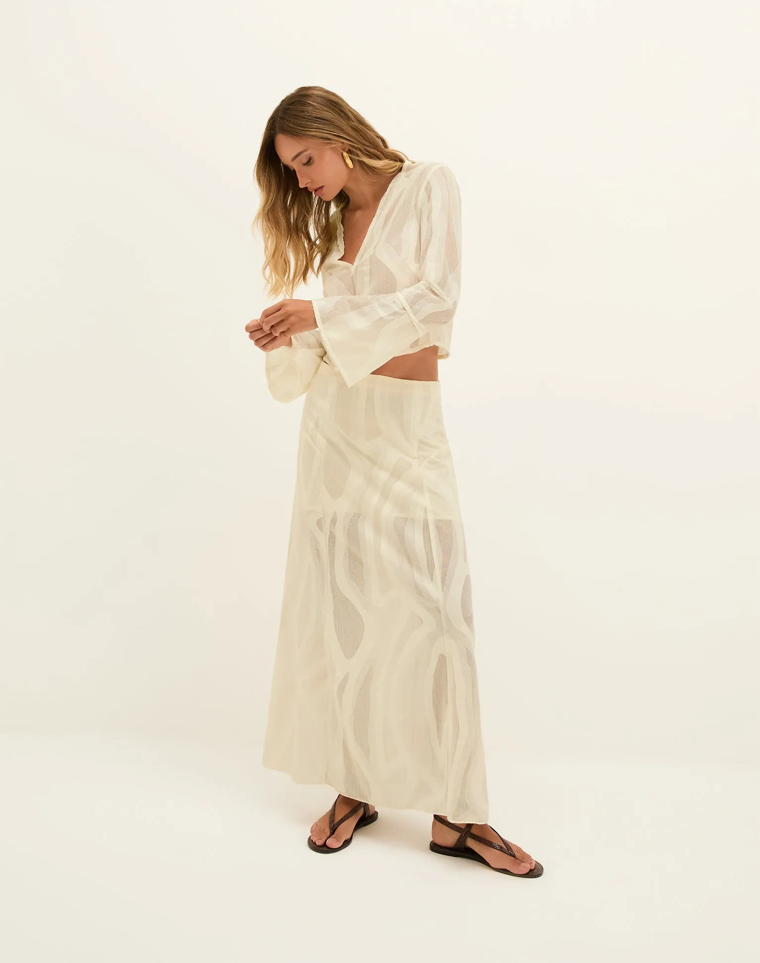 Avila Long Sleeve Blouse - Glitz sold by Vix product image thumbnail 2