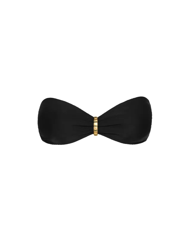 Matte Bessie Bandeau - Black sold by Vix
