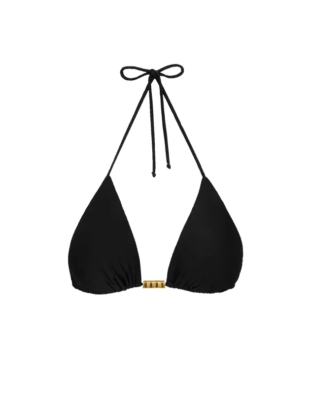 Matte Bessie Tri Top - Black sold by Vix