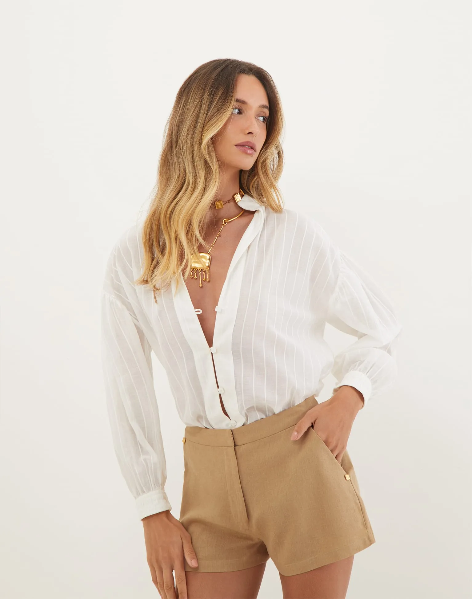 Eloise Blouse - Off White sold by Vix product image thumbnail 2