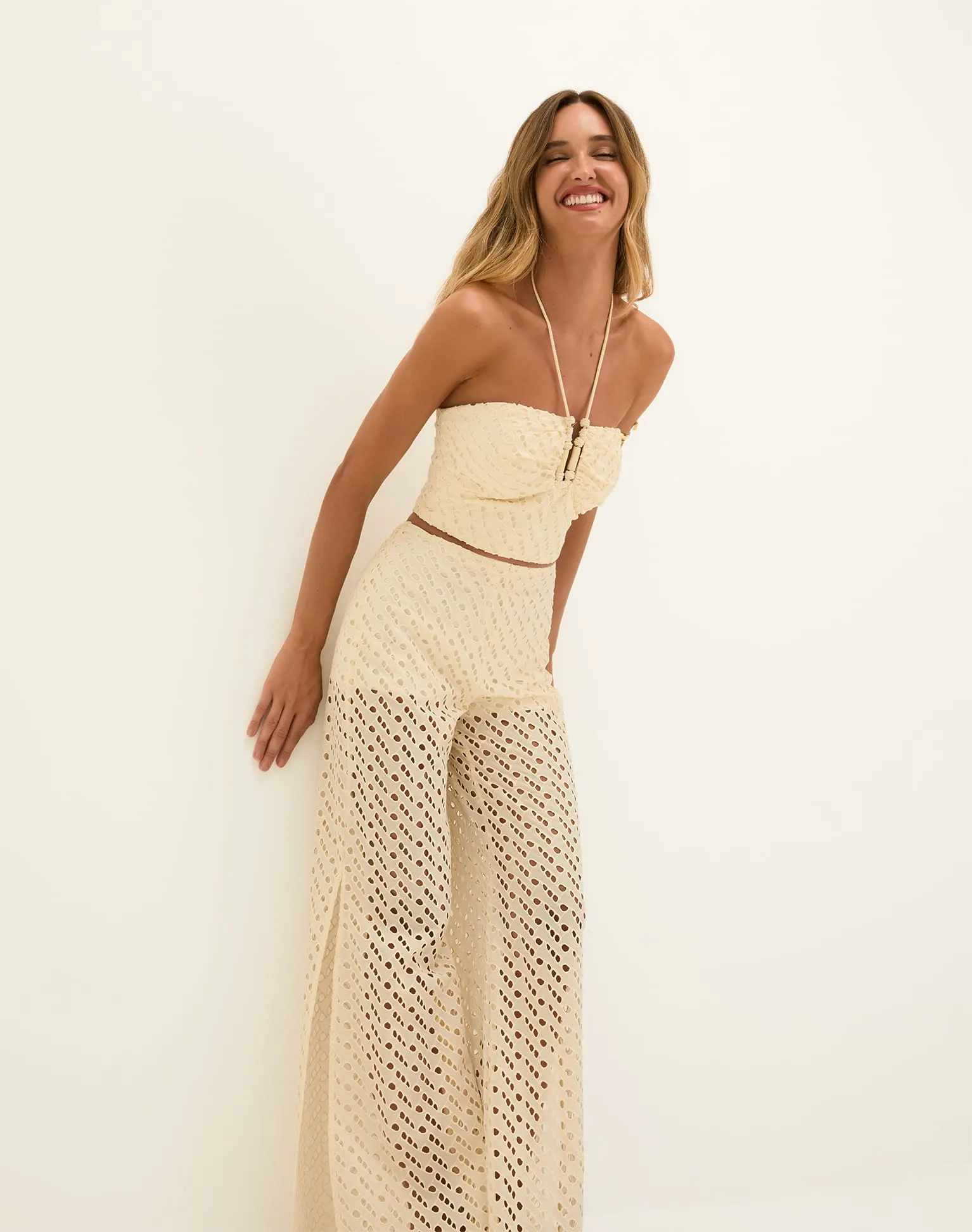 Eyelet Venice Pants - Glitz sold by Vix product image thumbnail 4