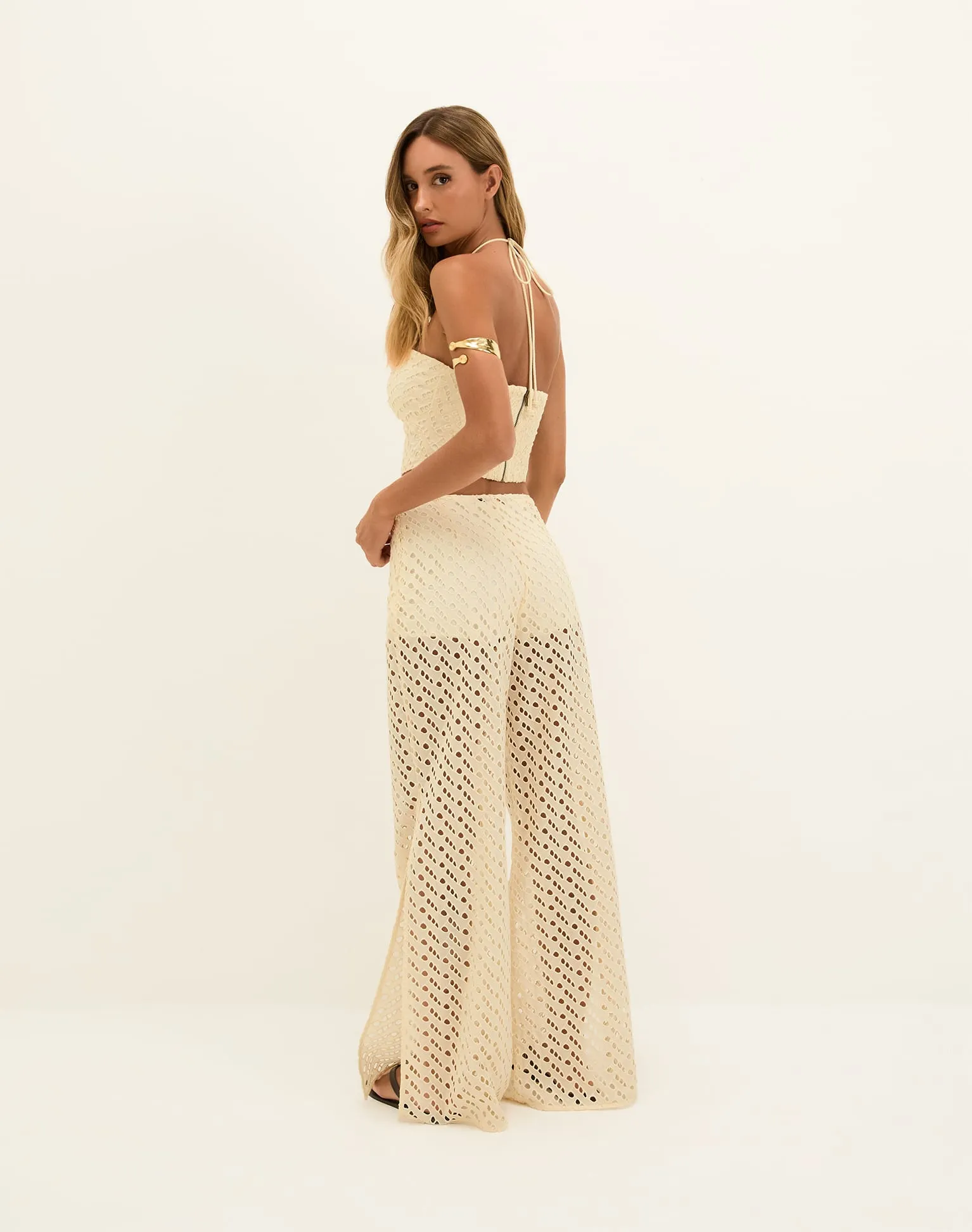 Eyelet Venice Pants - Glitz sold by Vix product image thumbnail 3