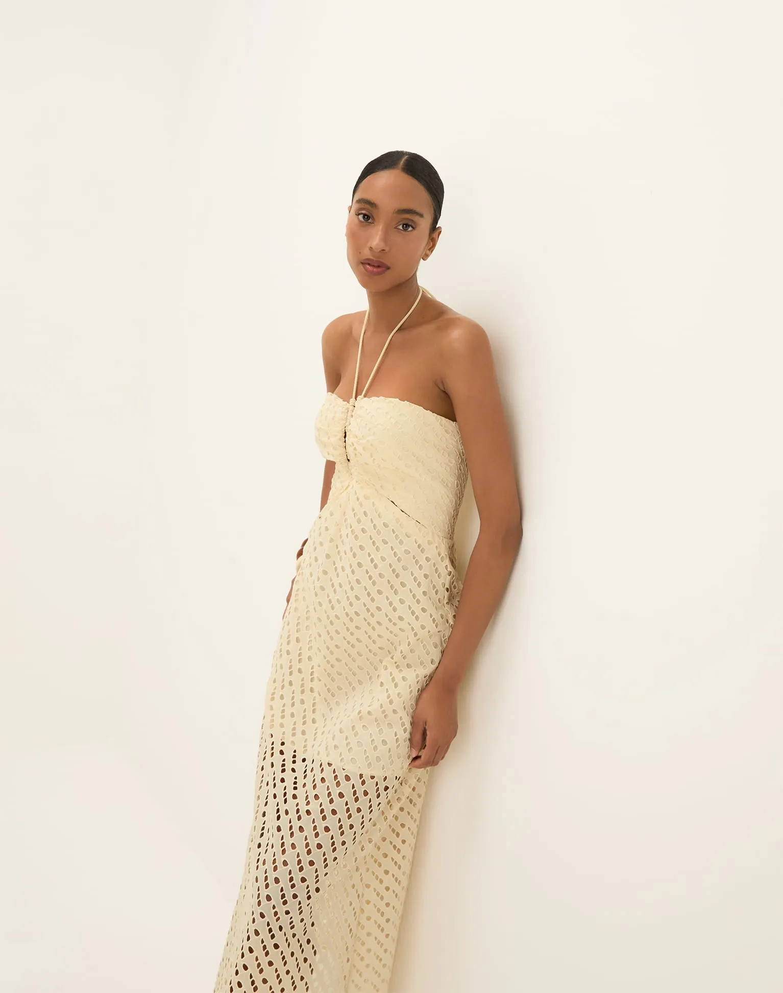 Eyelet Melina Long Dress - Glitz sold by Vix product image thumbnail 4