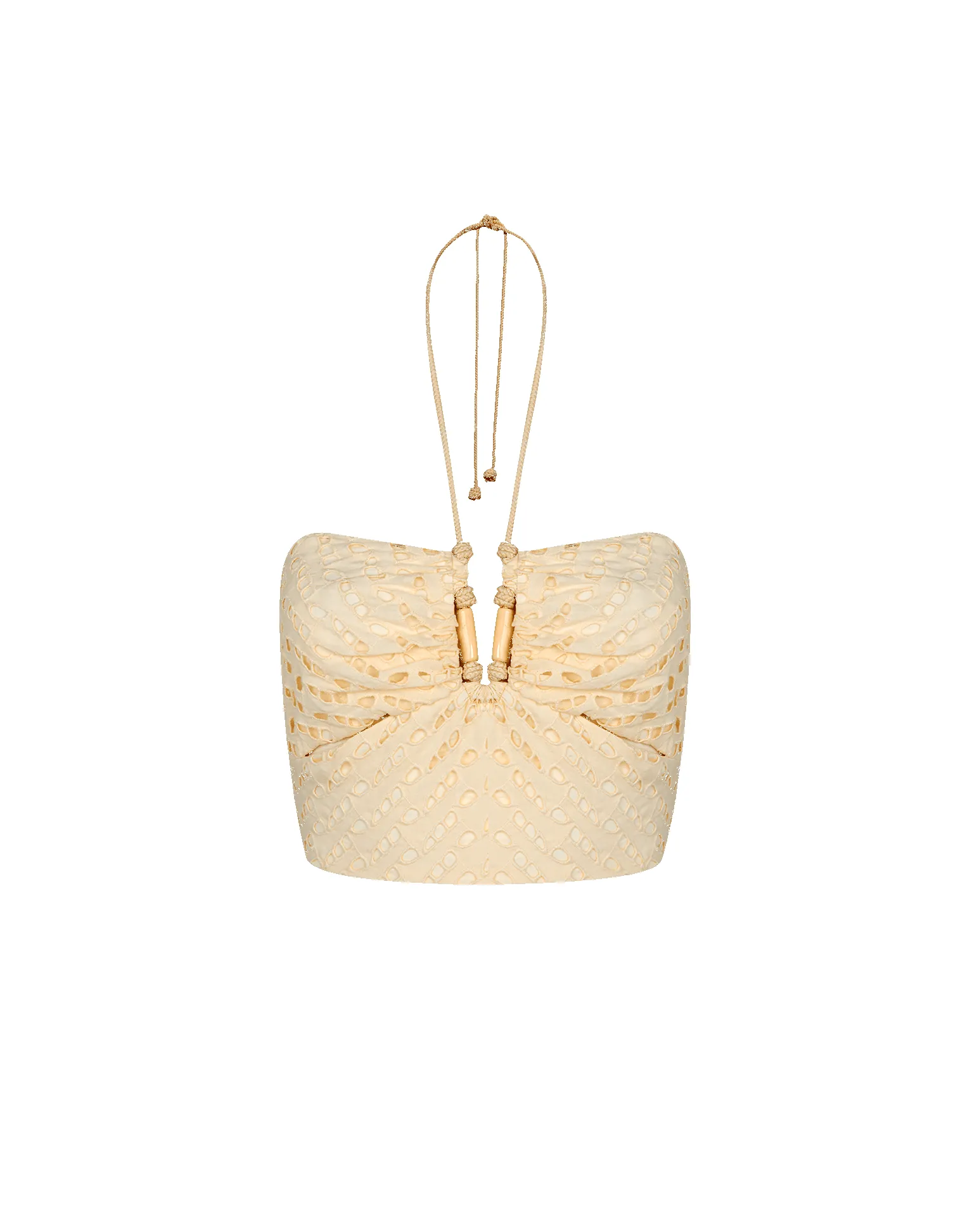 Eyelet Melinda Cropped Top - Glitz sold by Vix