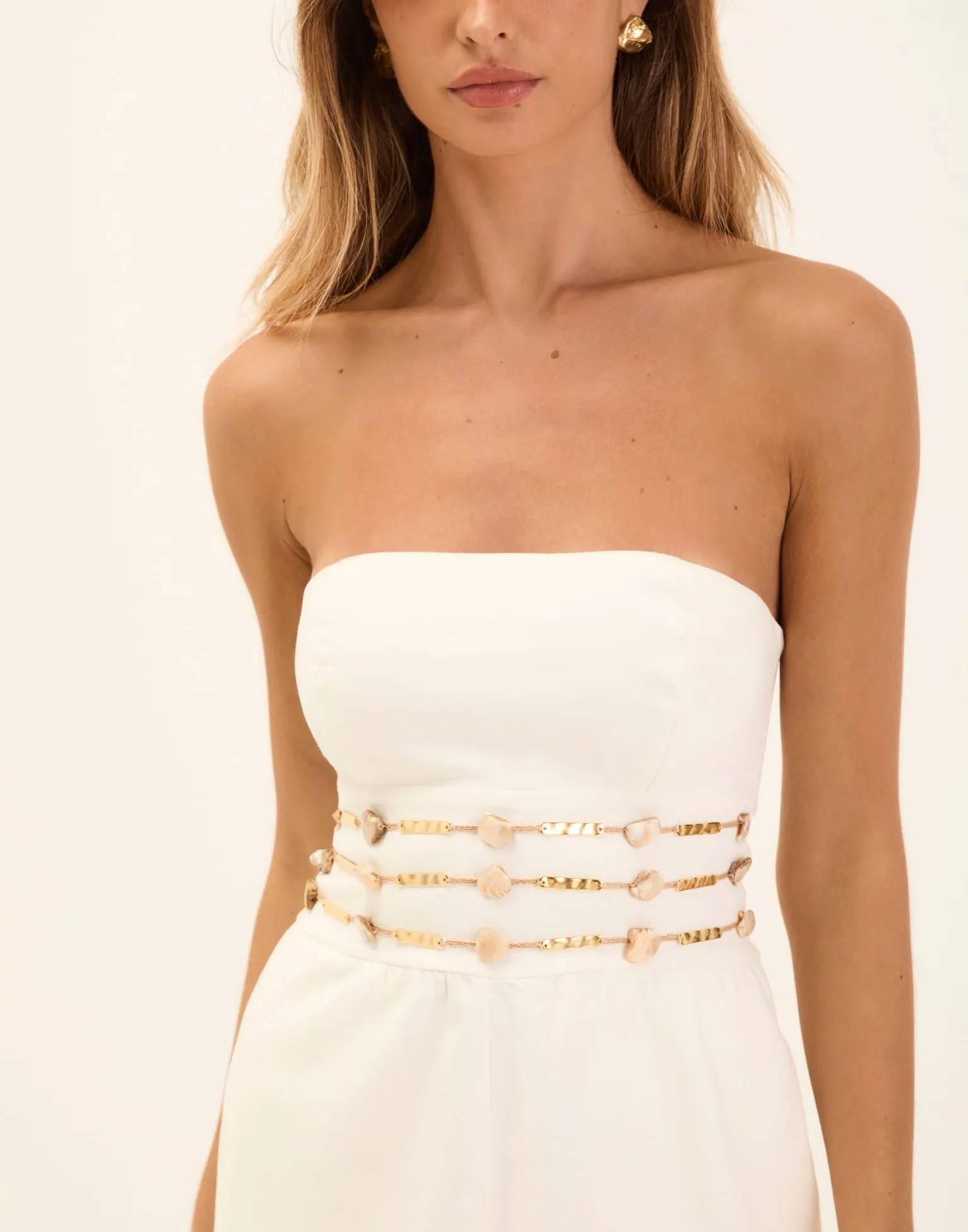 Grace Midi Dress - Off White sold by Vix product image thumbnail 4