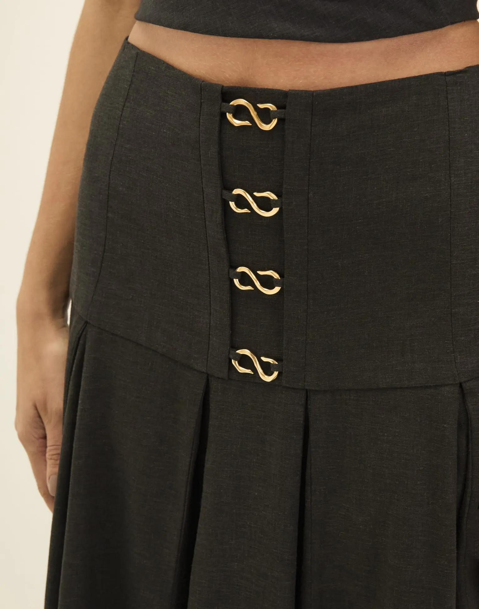 Nora Midi Skirt - Black sold by Vix product image thumbnail 5