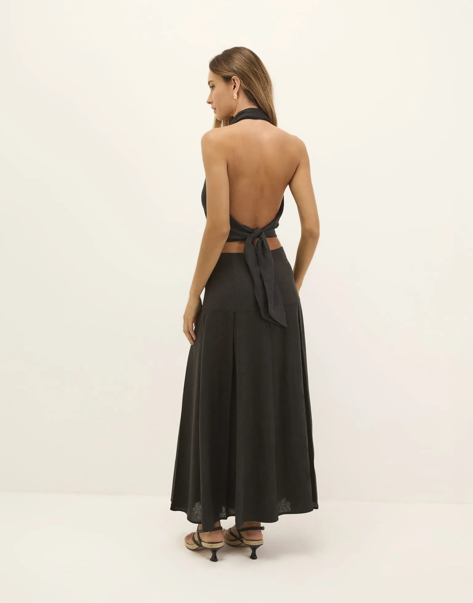 Nora Midi Skirt - Black sold by Vix product image thumbnail 3