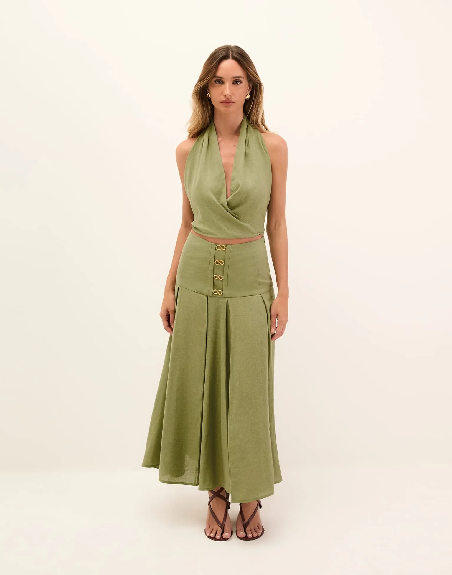 Nora Midi Skirt - Ballad sold by Vix product image thumbnail 2