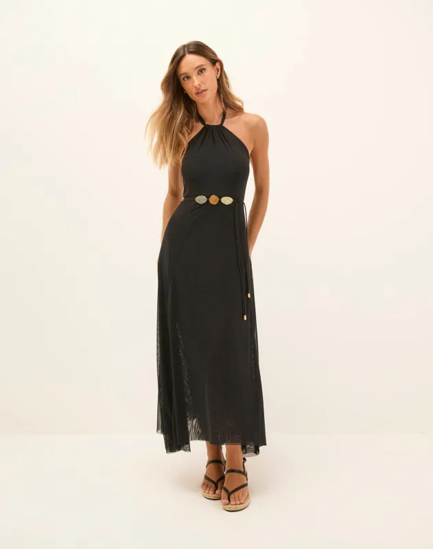 Lelia Long Dress - Black sold by Vix