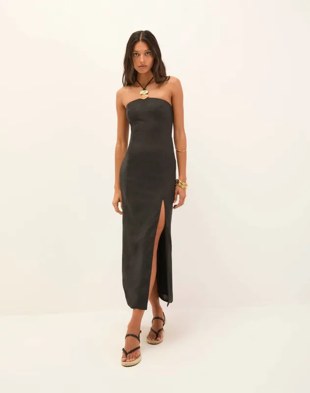 Arden Midi Dress - Black made by Vix