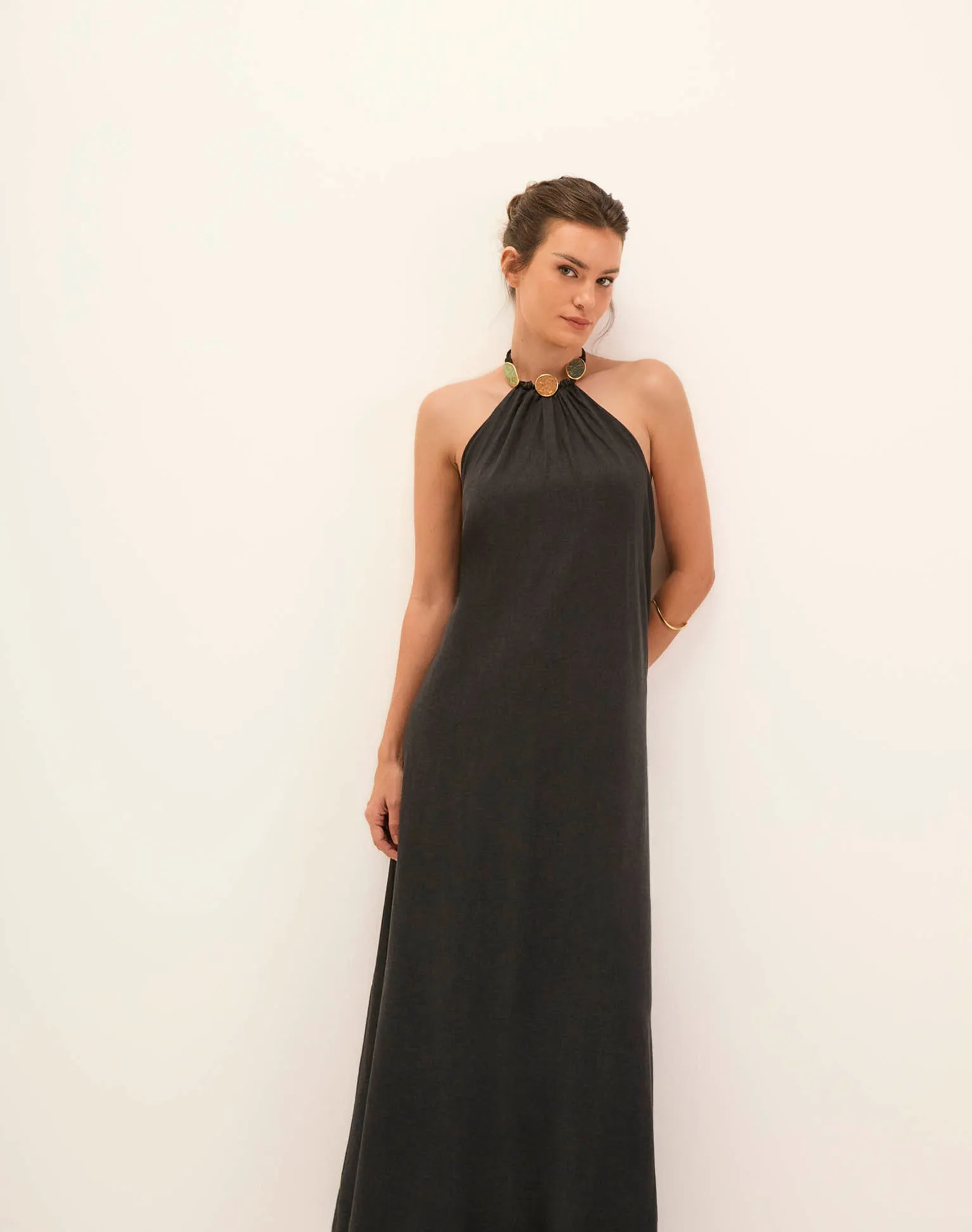 Aiden Long Dress - Black sold by Vix product image thumbnail 3