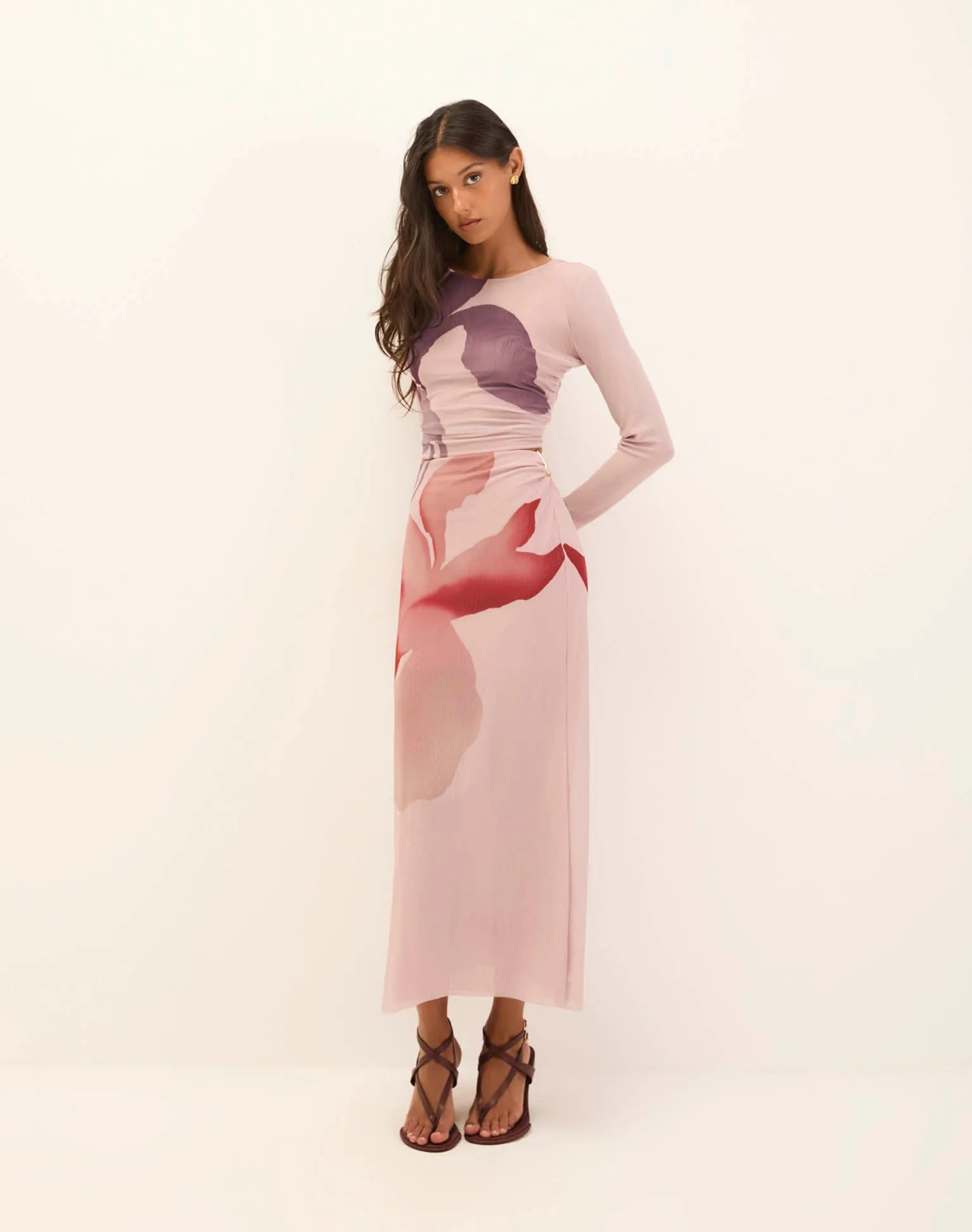 Mira Long Sleeve Top - Floreal sold by Vix product image thumbnail 2