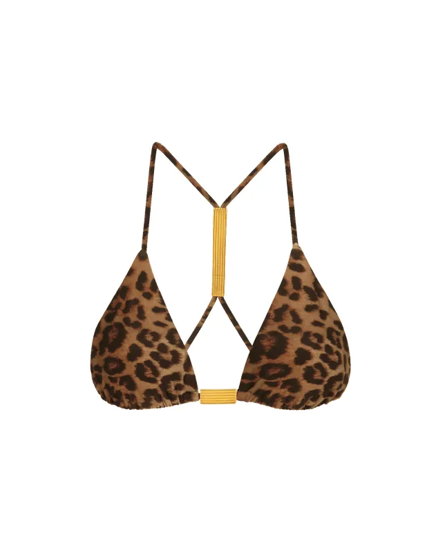 Tammy T Back Tri Top - Pantherine made by Vix