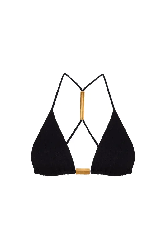 Firenze Tammy T Back Tri Top - Black made by Vix