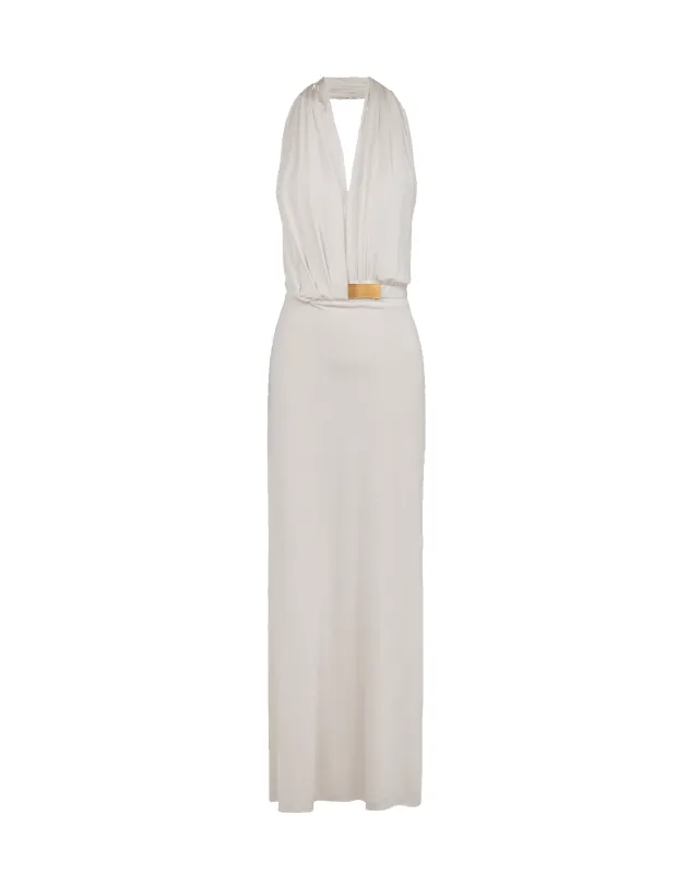 Rosana Long Dress - Off White made by Vix
