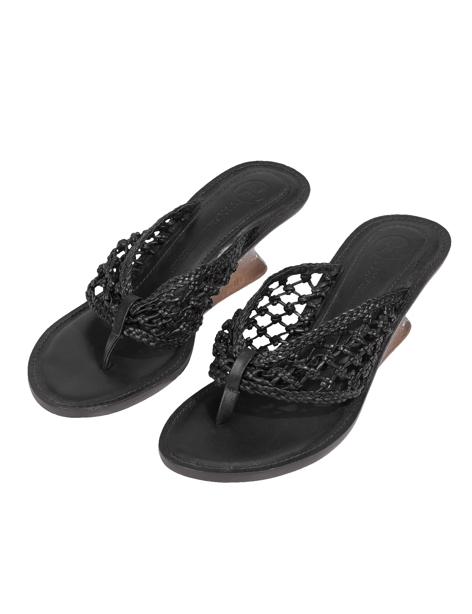 Braided Dahila Mule - Black sold by Vix