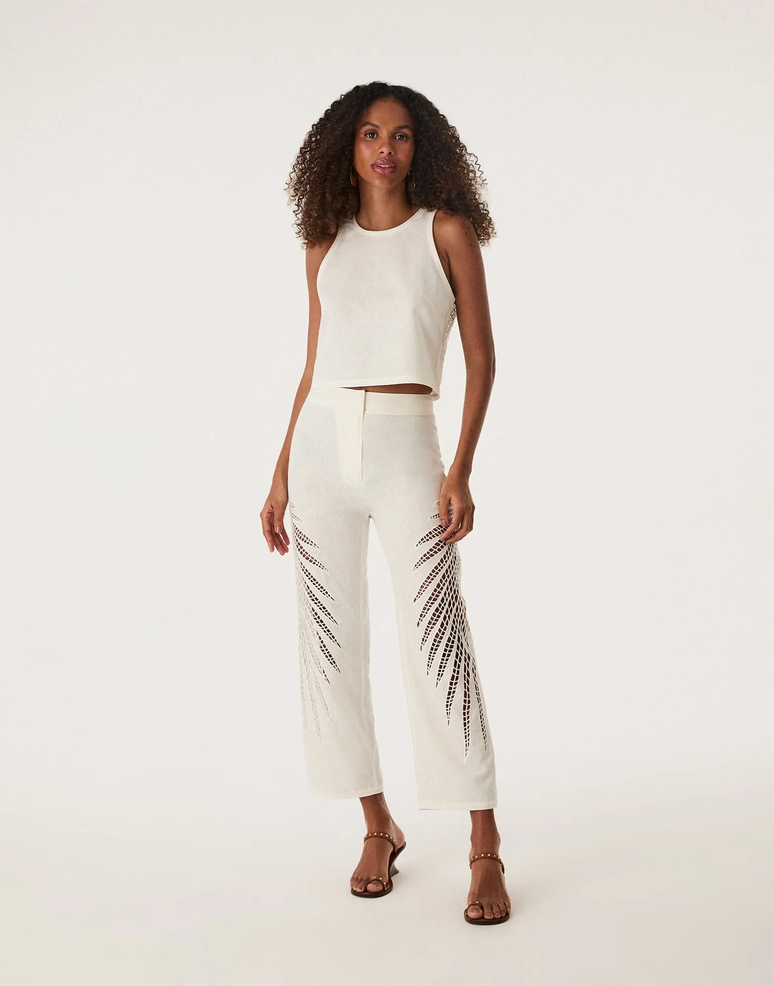 Danna Cropped Pants - Off White sold by Vix product image thumbnail 2