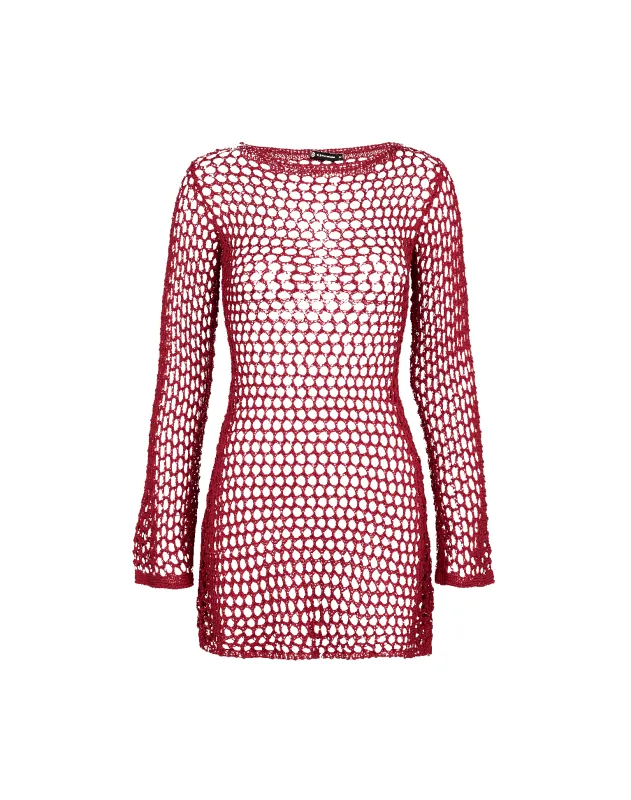 Knit Belle Short Cover Up - Burgeon made by Vix