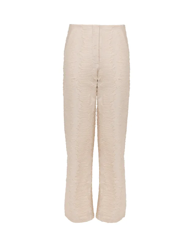Lilia Cropped Pants - Natural made by Vix