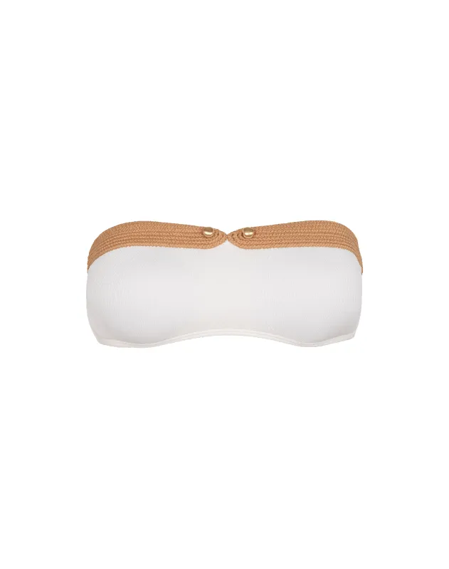 Firenze Lian Bandeau Top - White made by Vix