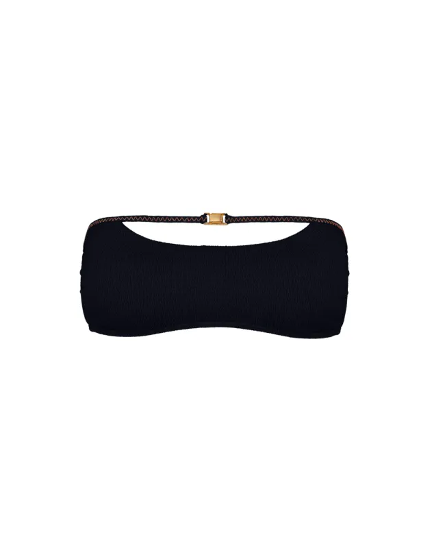 Firenze Mia Bandeau Top - Black made by Vix