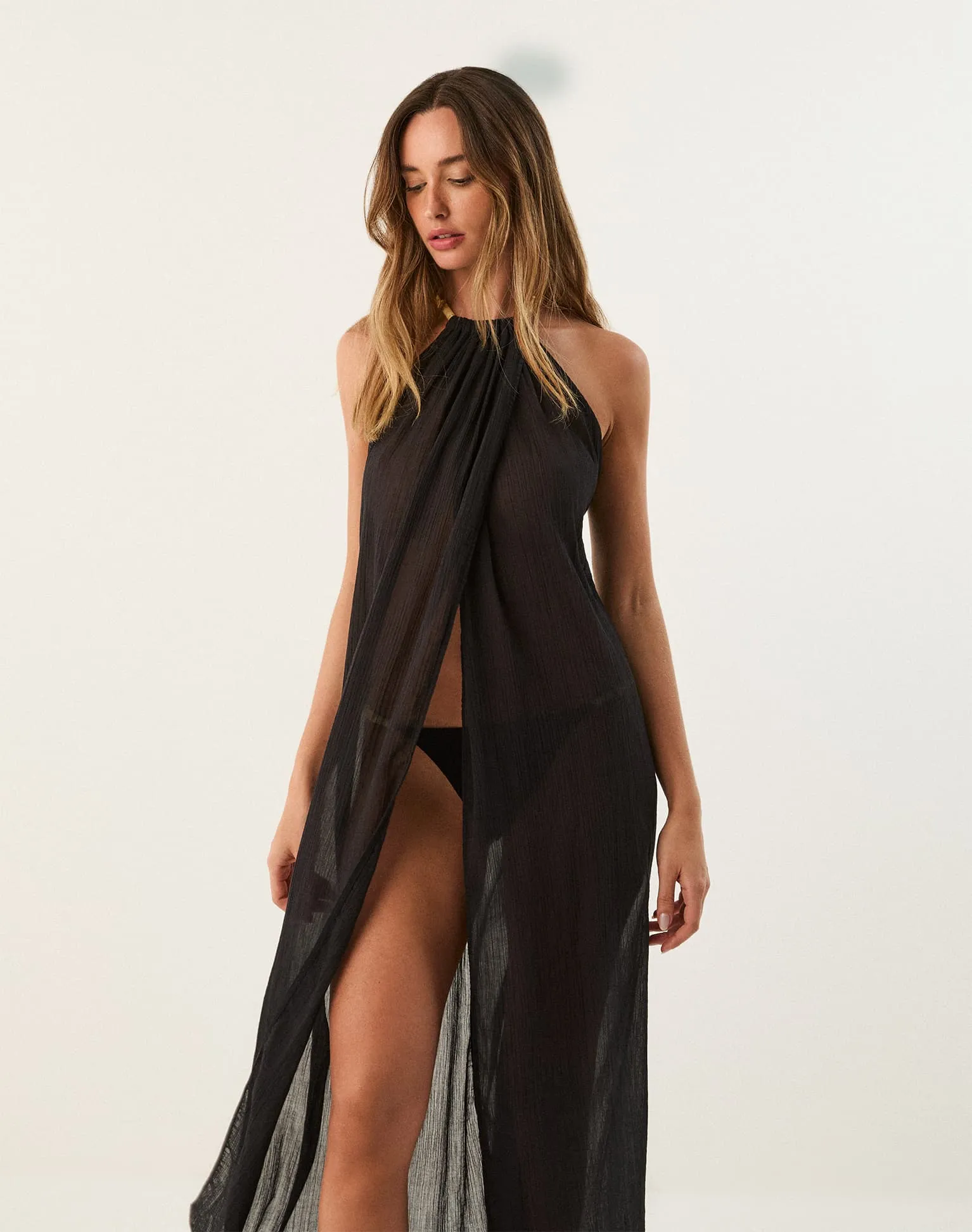 Cloe Long Cover Up - Black sold by Vix product image thumbnail 4
