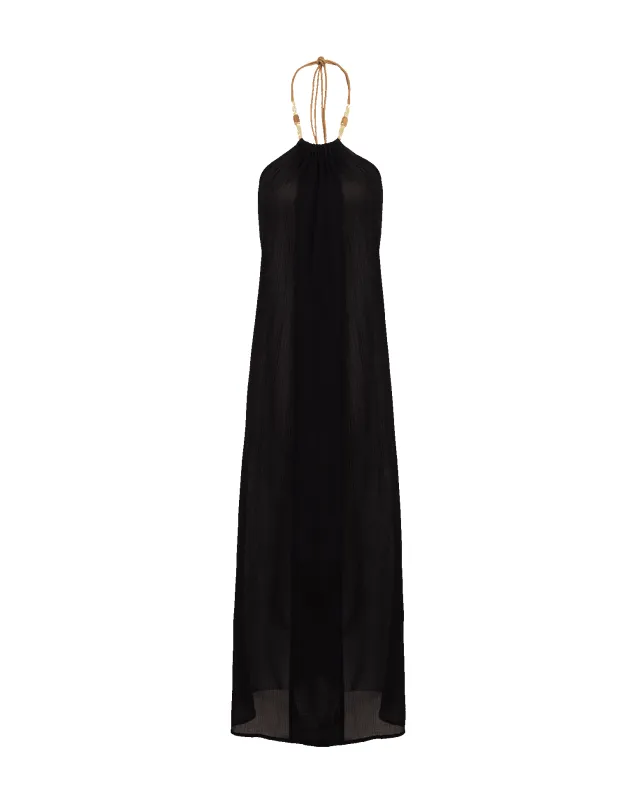 Cloe Long Cover Up - Black made by Vix