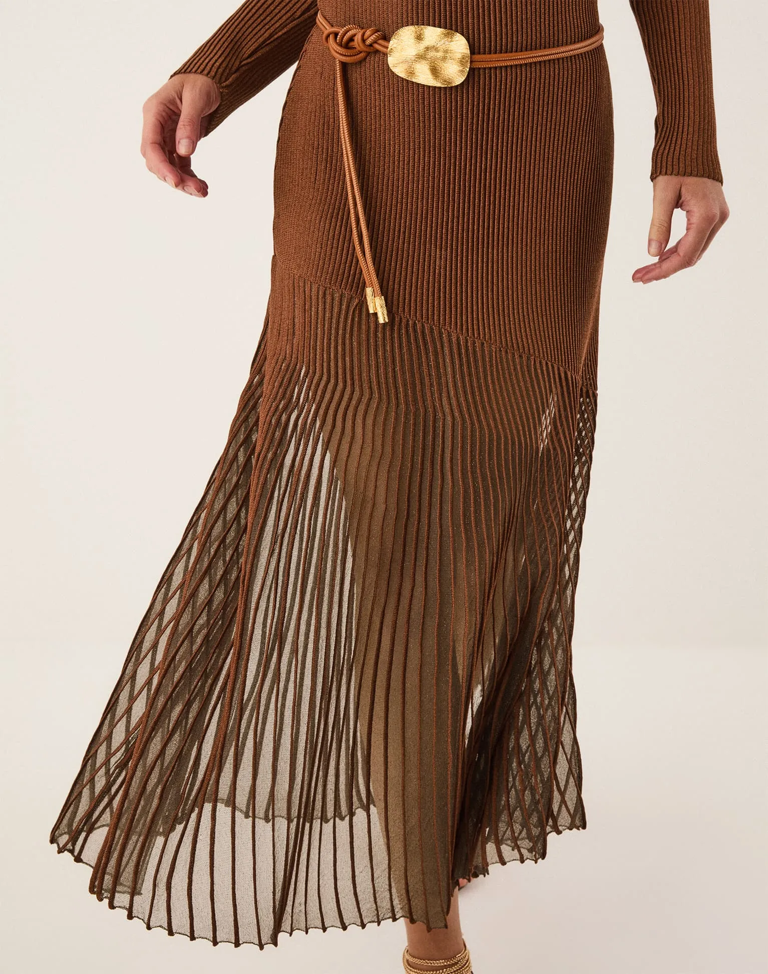 Knit Alba Long Dress - Camel sold by Vix product image thumbnail 5