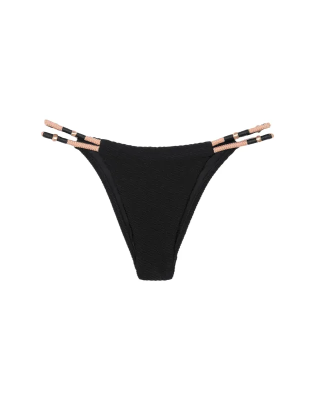 Ribbed Layla Bottom - Black sold by Vix