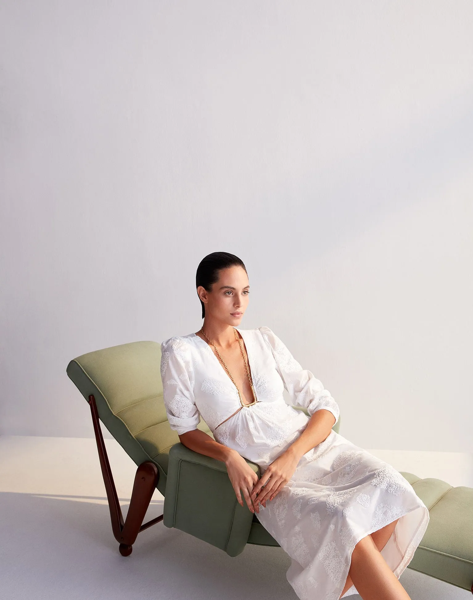 Amelie Midi Dress (exchange only) - Off White sold by Vix product image thumbnail 2