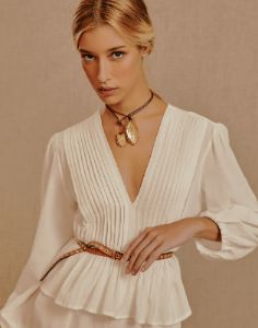 Clarice Blouse - White sold by Vix