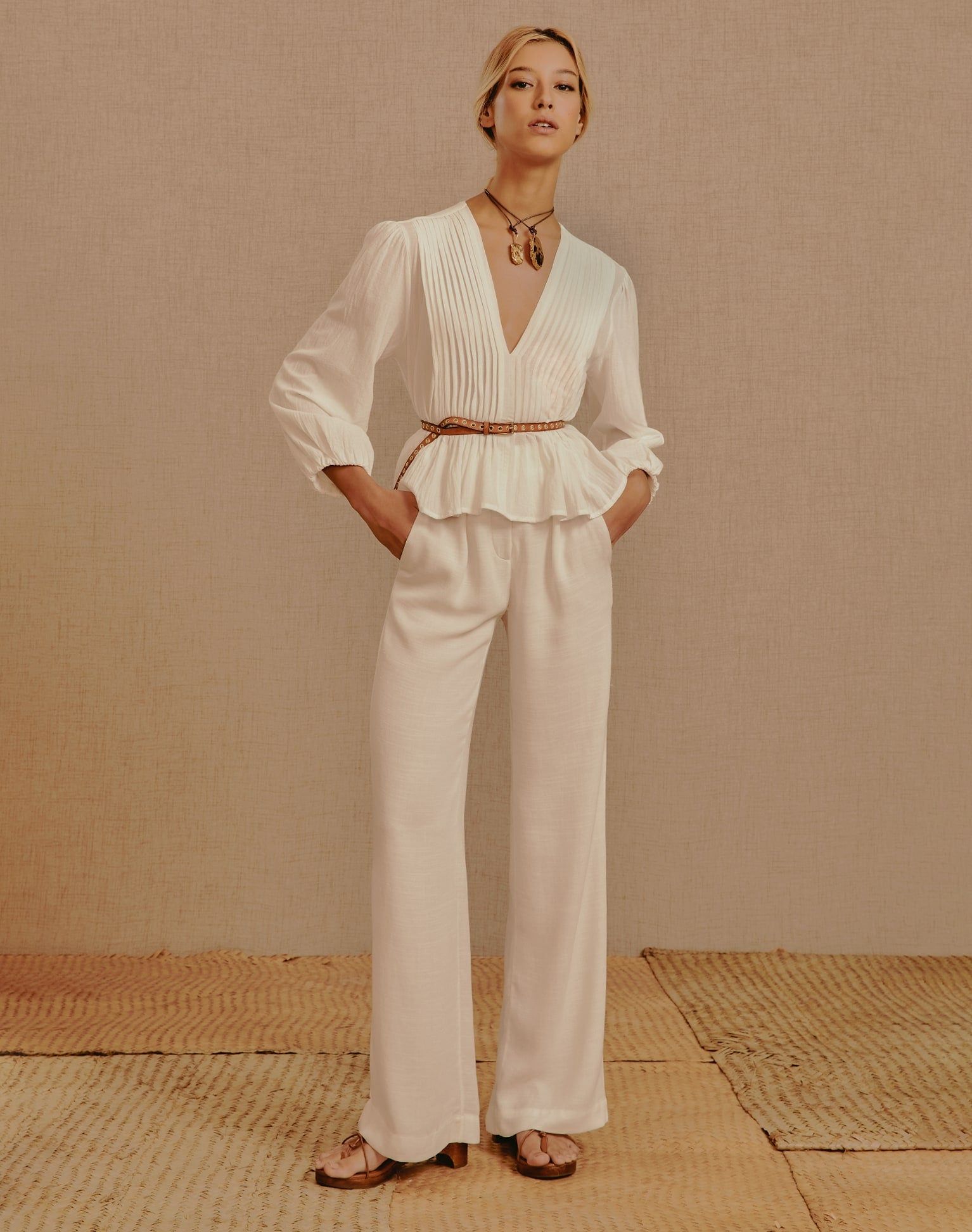 Clarice Blouse - White sold by Vix product image thumbnail 4