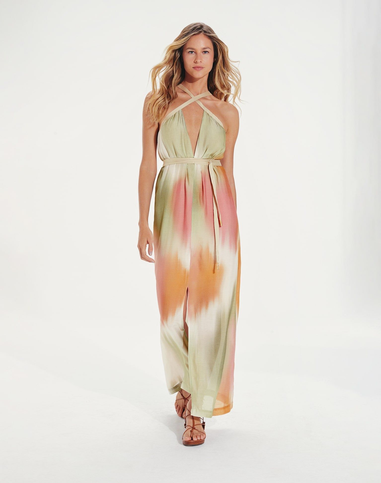 Audrey Detail Long Dress (exchange only) - Duala sold by Vix