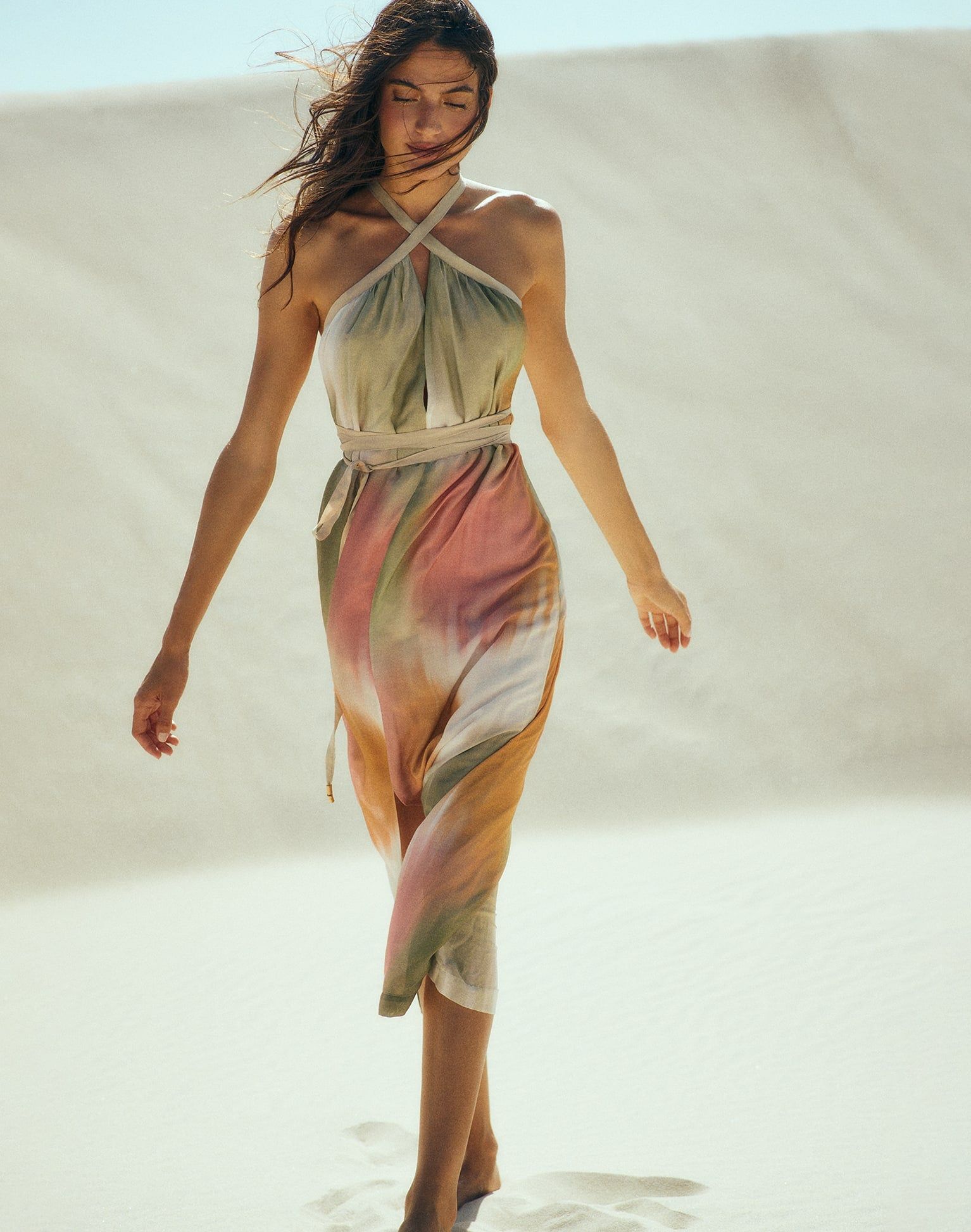 Audrey Detail Long Dress (exchange only) - Duala sold by Vix product image thumbnail 2