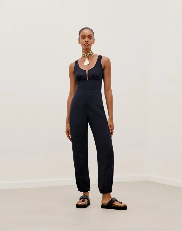 Mirela Jumpsuit (exchange only) - Black sold by Vix