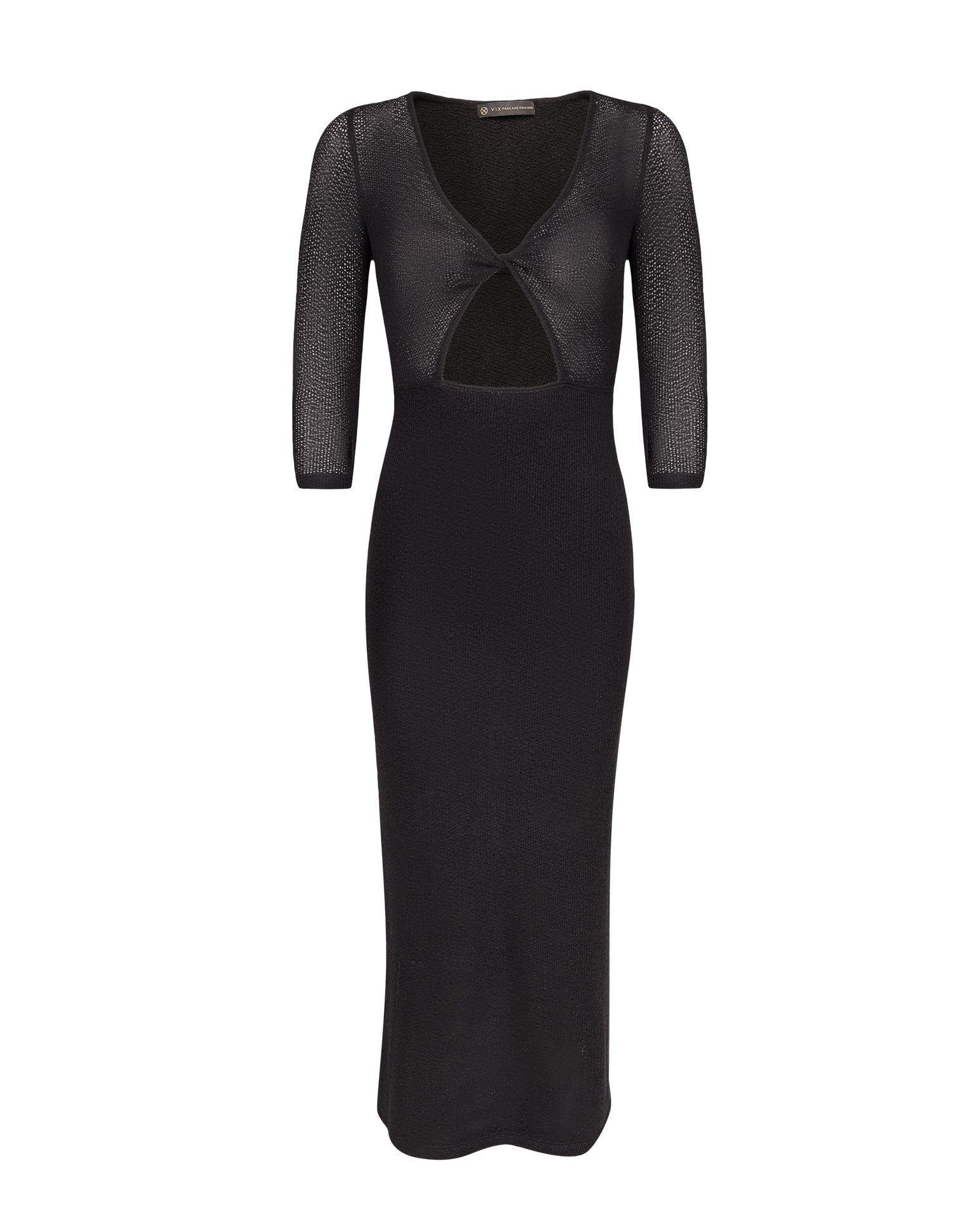 Anna Midi Cover Up (exchange only) - Black sold by Vix product image thumbnail 3
