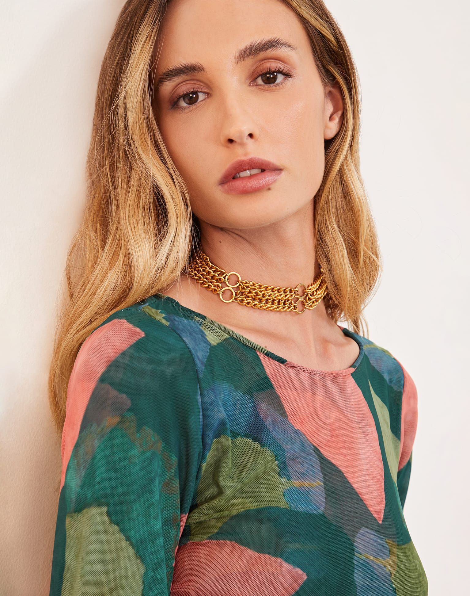 Becca Short Dress - Waterlily sold by Vix product image thumbnail 3